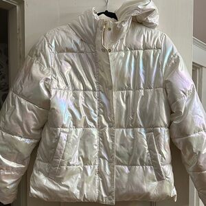 J Crew Shimmer Puffer Jacket - Size S